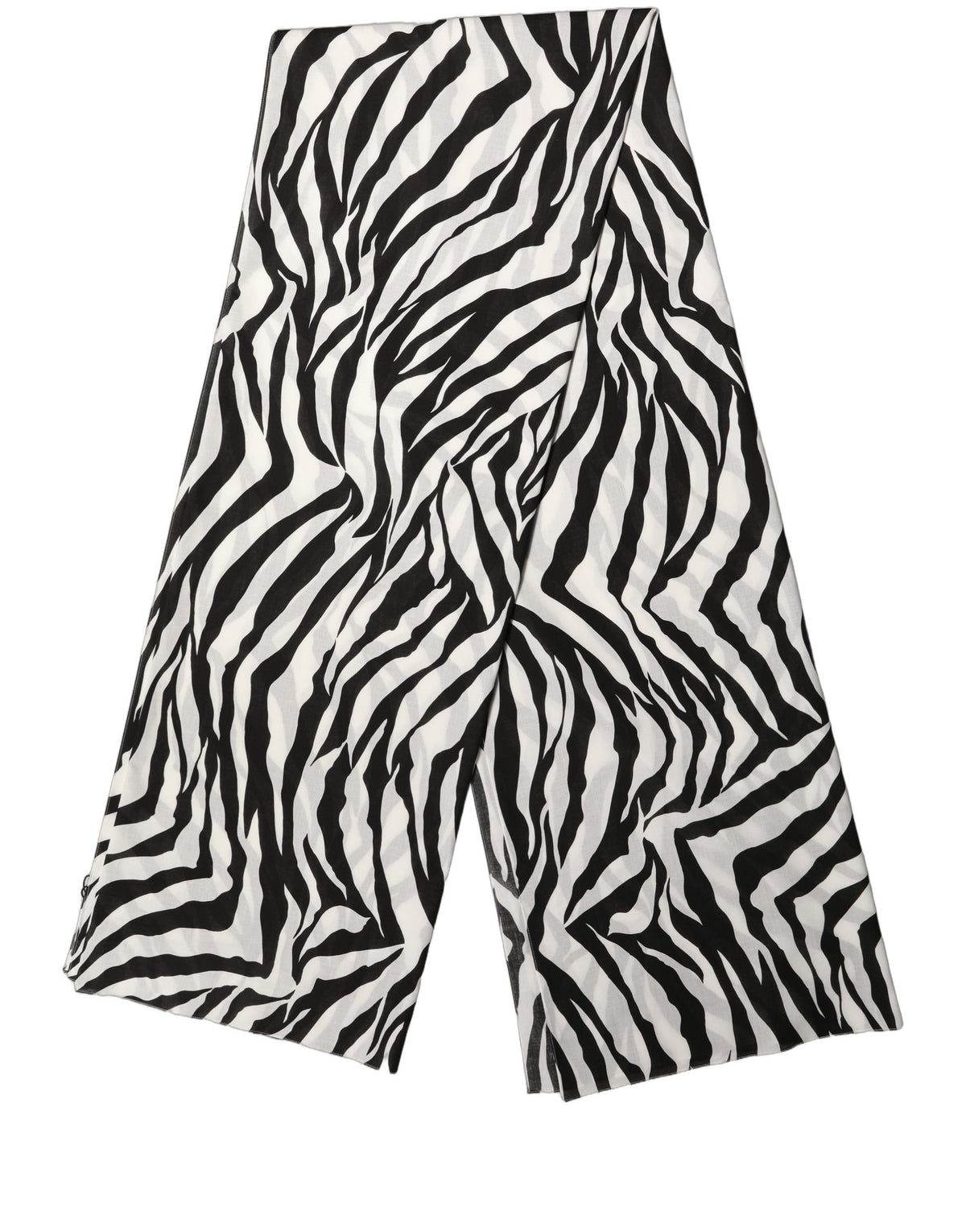 Black and White Cotton Scarf