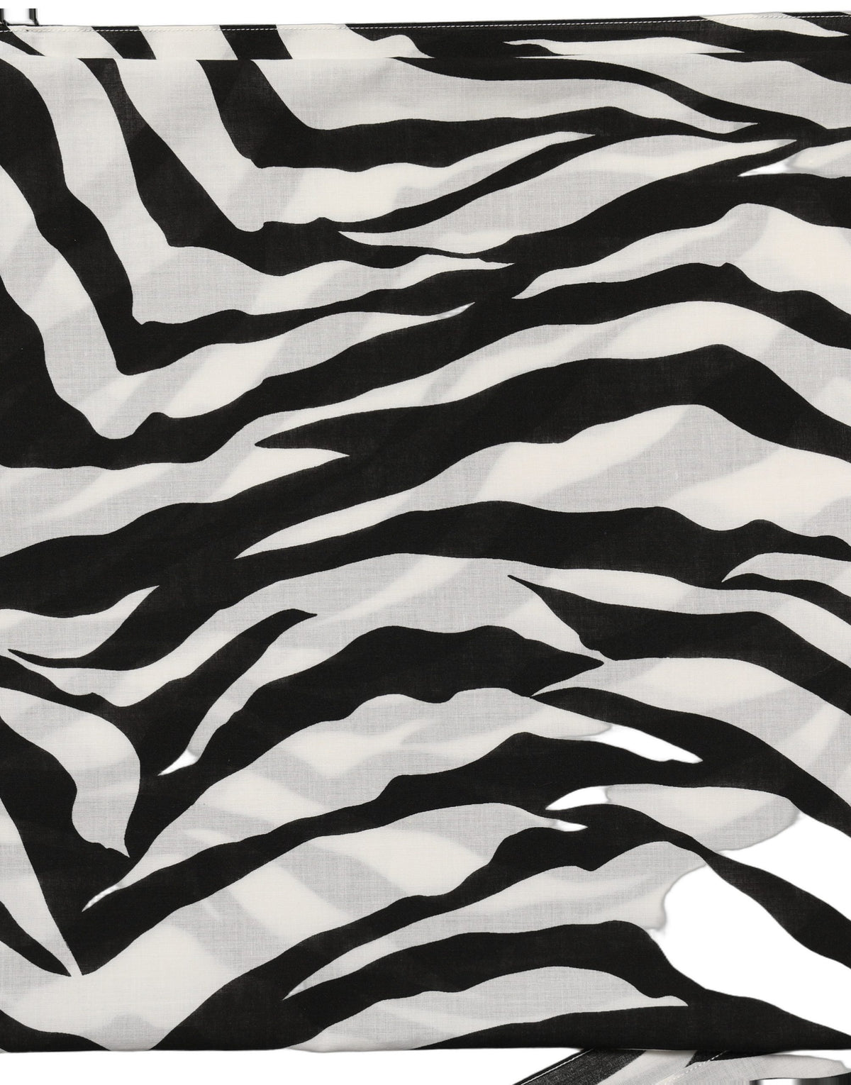 Black and White Cotton Scarf