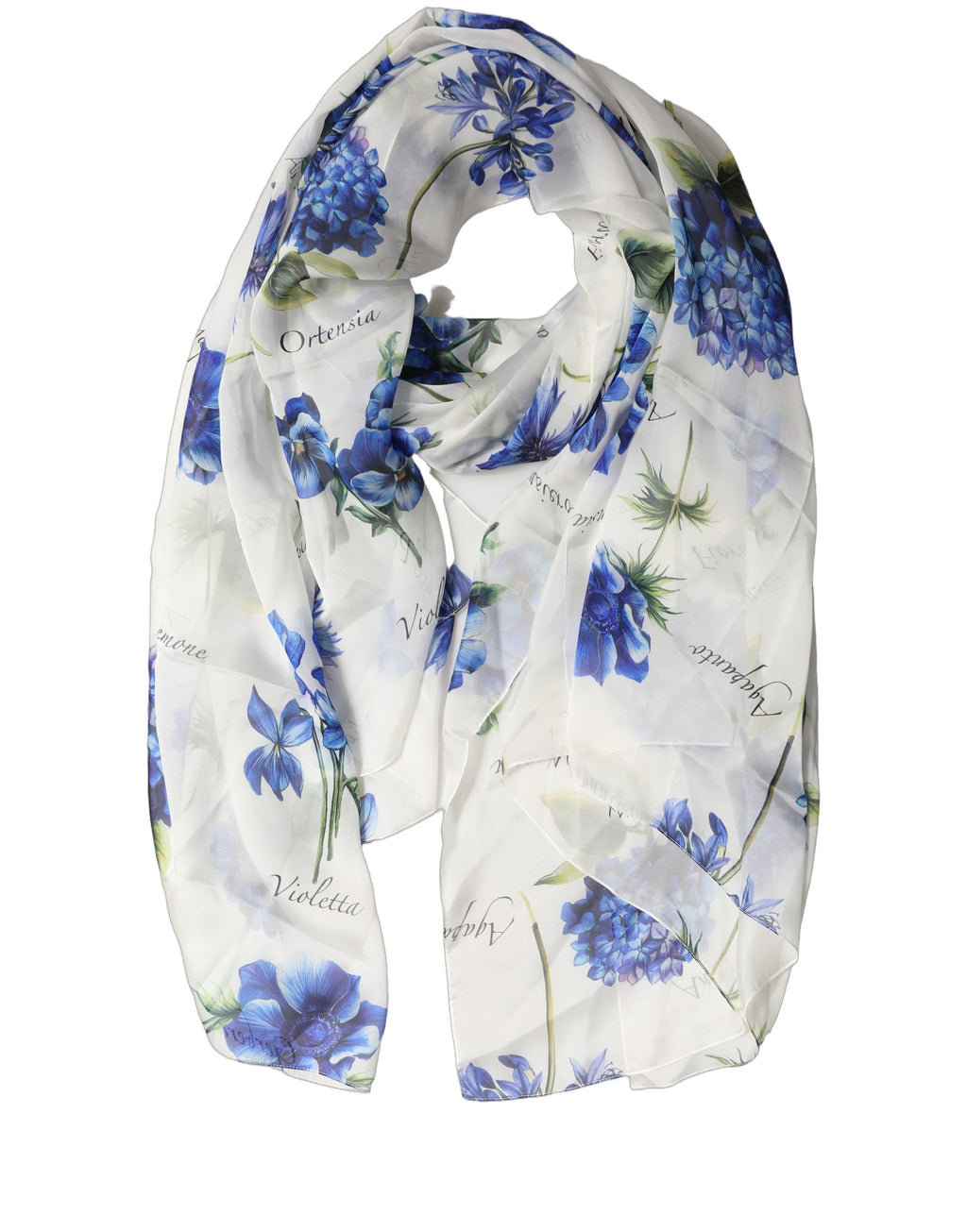 White Silk Scarf