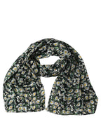 Black and White Silk Scarf
