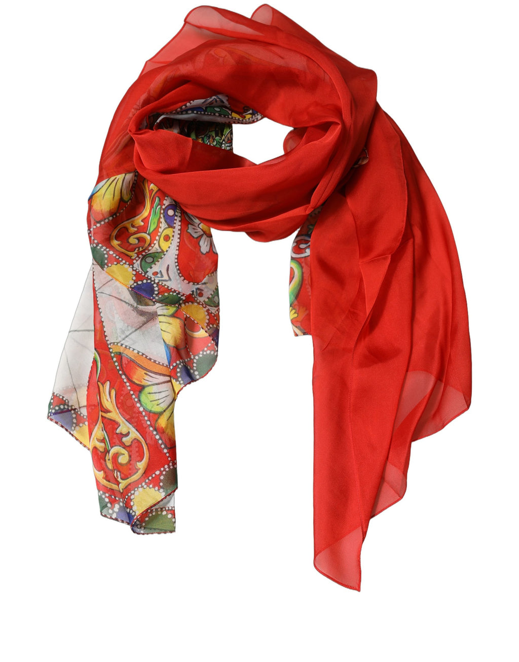 Red Silk Scarf