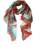Multicolour Silk Scarf