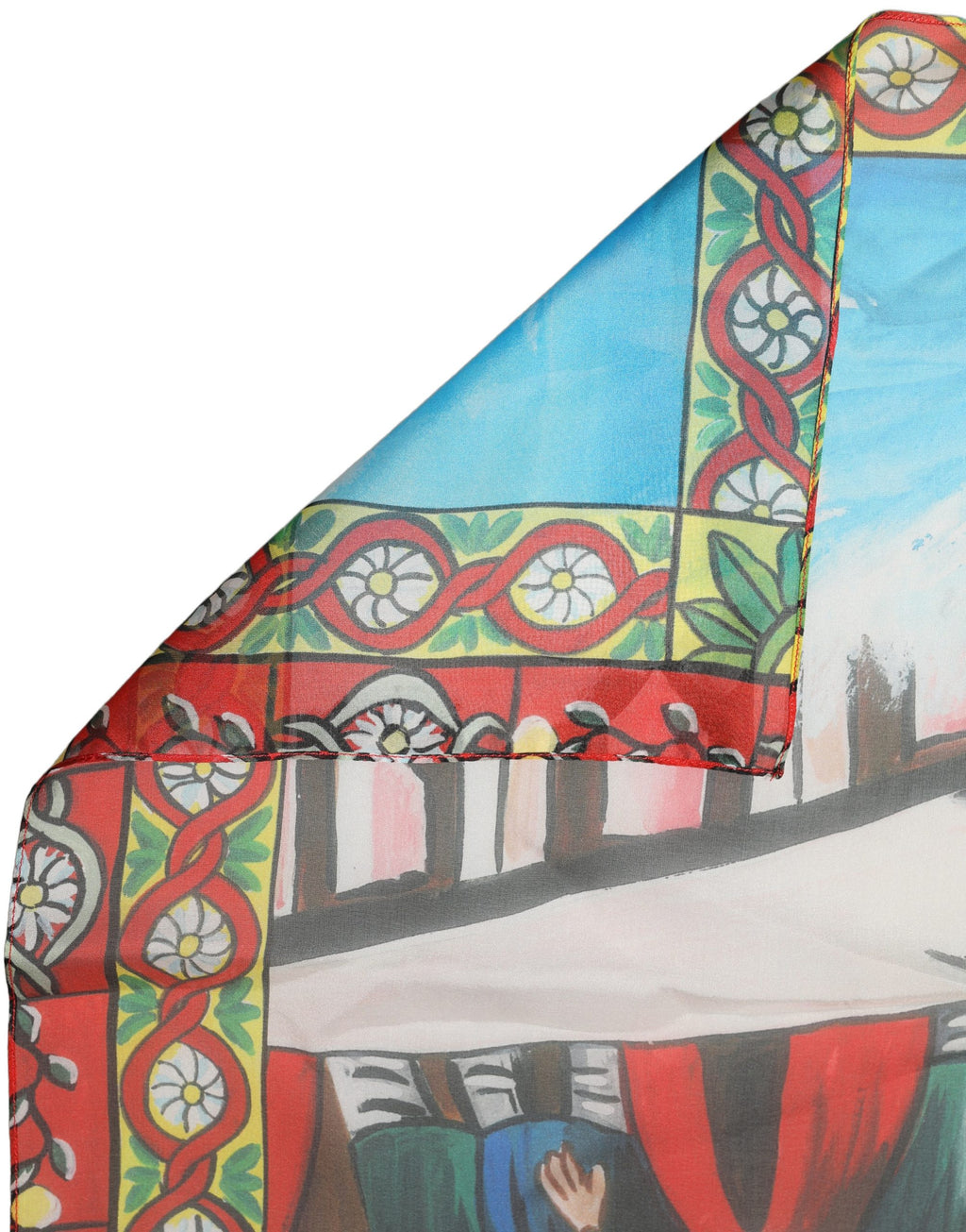 Multicolour Silk Scarf
