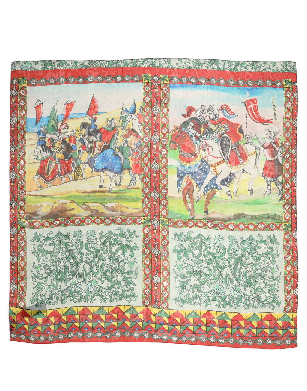 Multicolour Silk Scarf