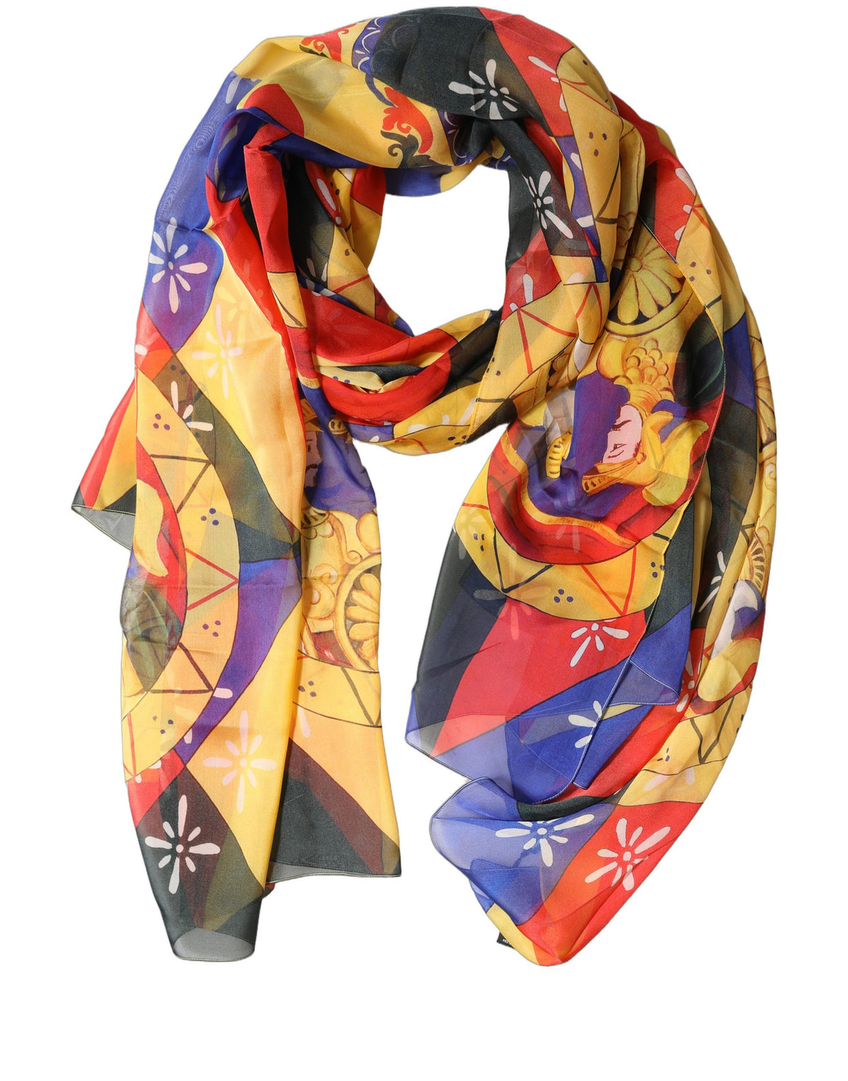 Multicolour Silk Scarf