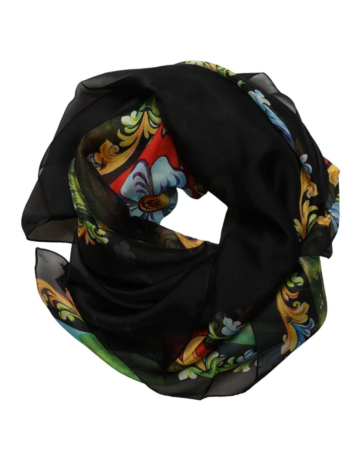 Dark Grey Silk Scarf
