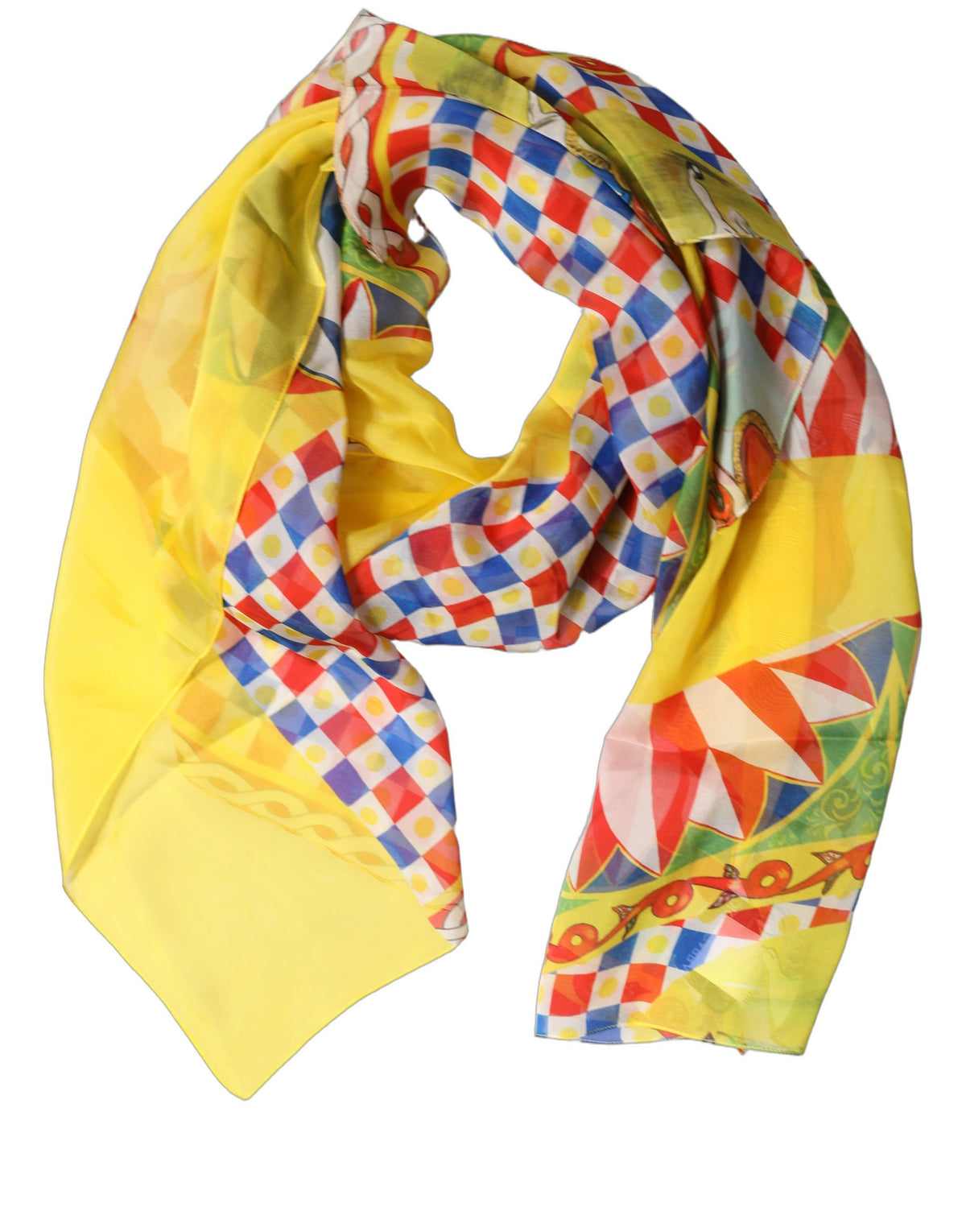 Multicolour Silk Scarf