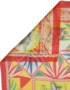 Multicolour Silk Scarf
