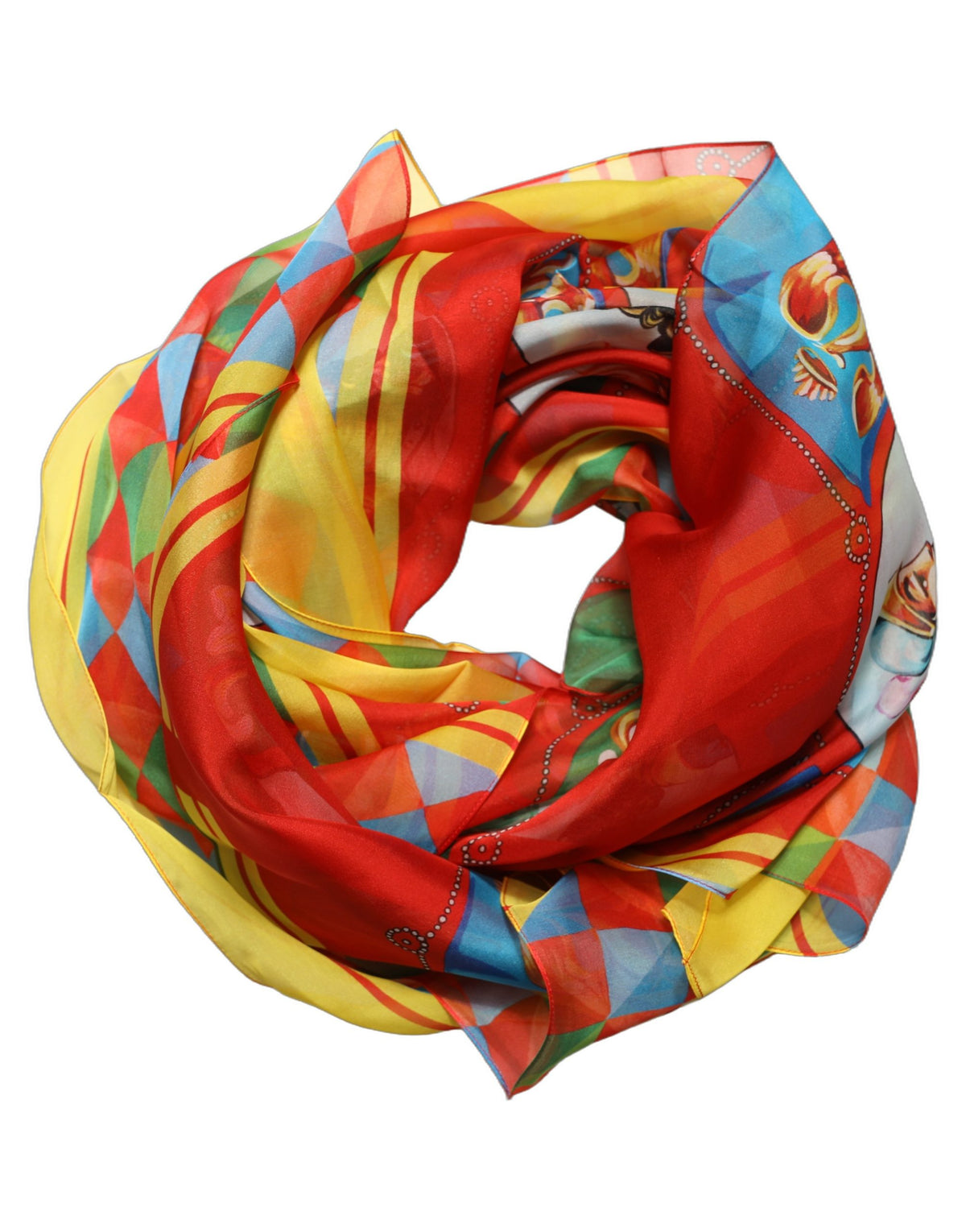 Multicolour Silk Scarf