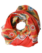 Multicolour Silk Scarf