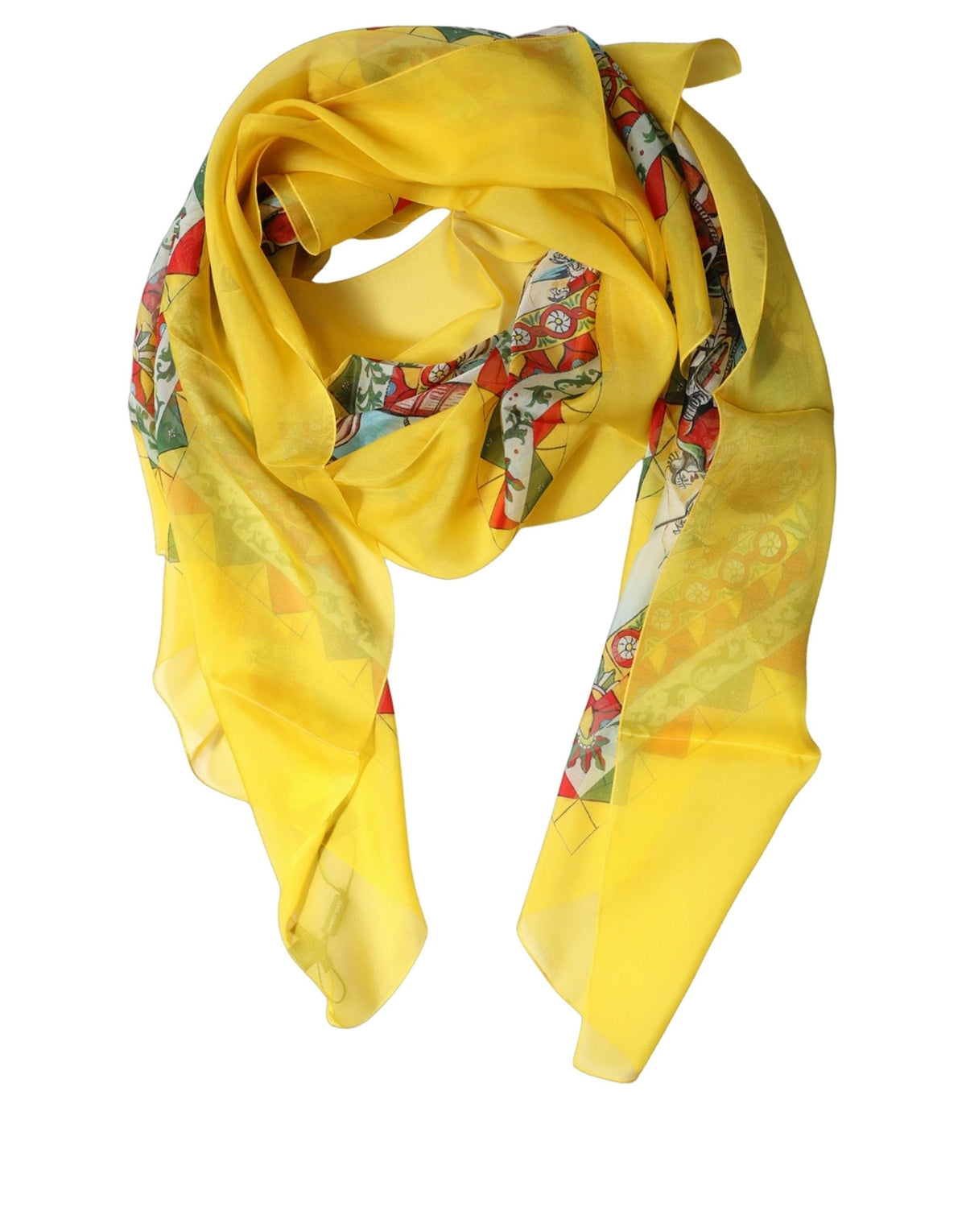 Yellow Silk Scarf