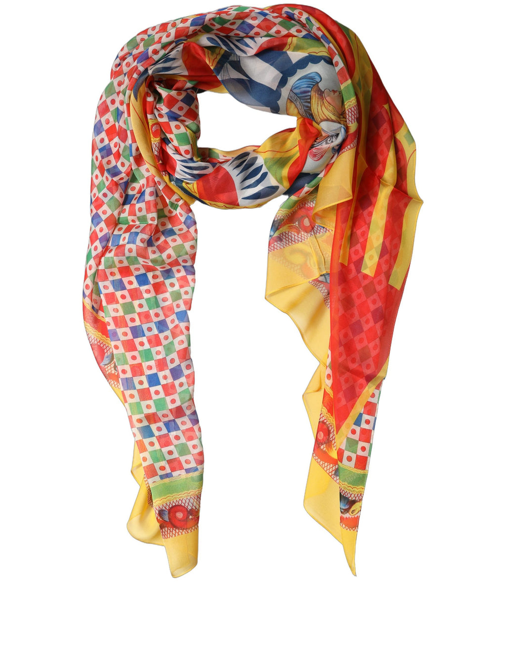 Multicolour Silk Scarf