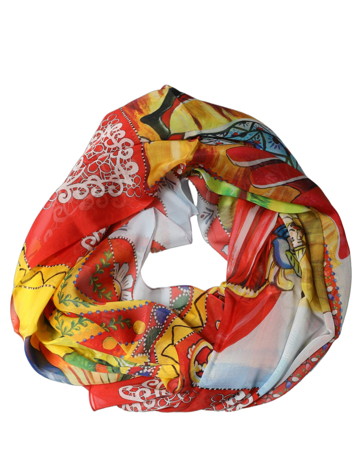 Multicolour Silk Scarf