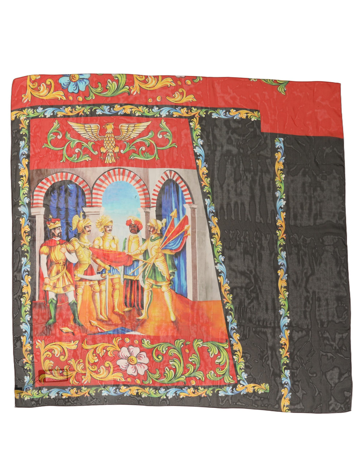Multicolour Silk Scarf