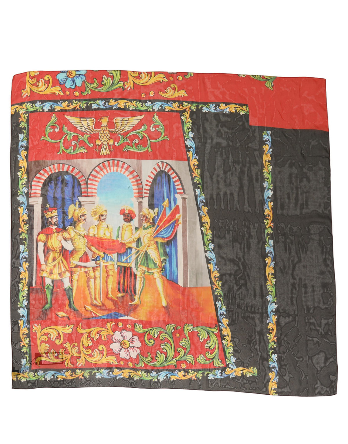 Multicolour Silk Scarf