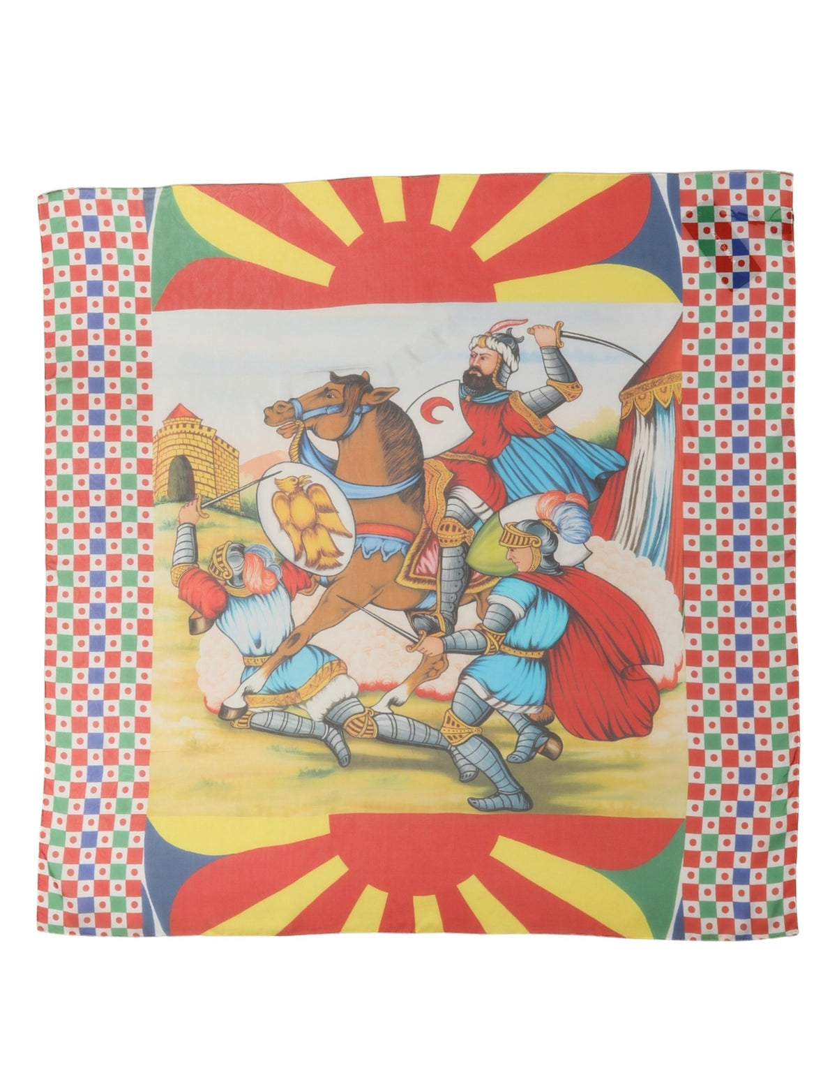 Multicolour Silk Scarf