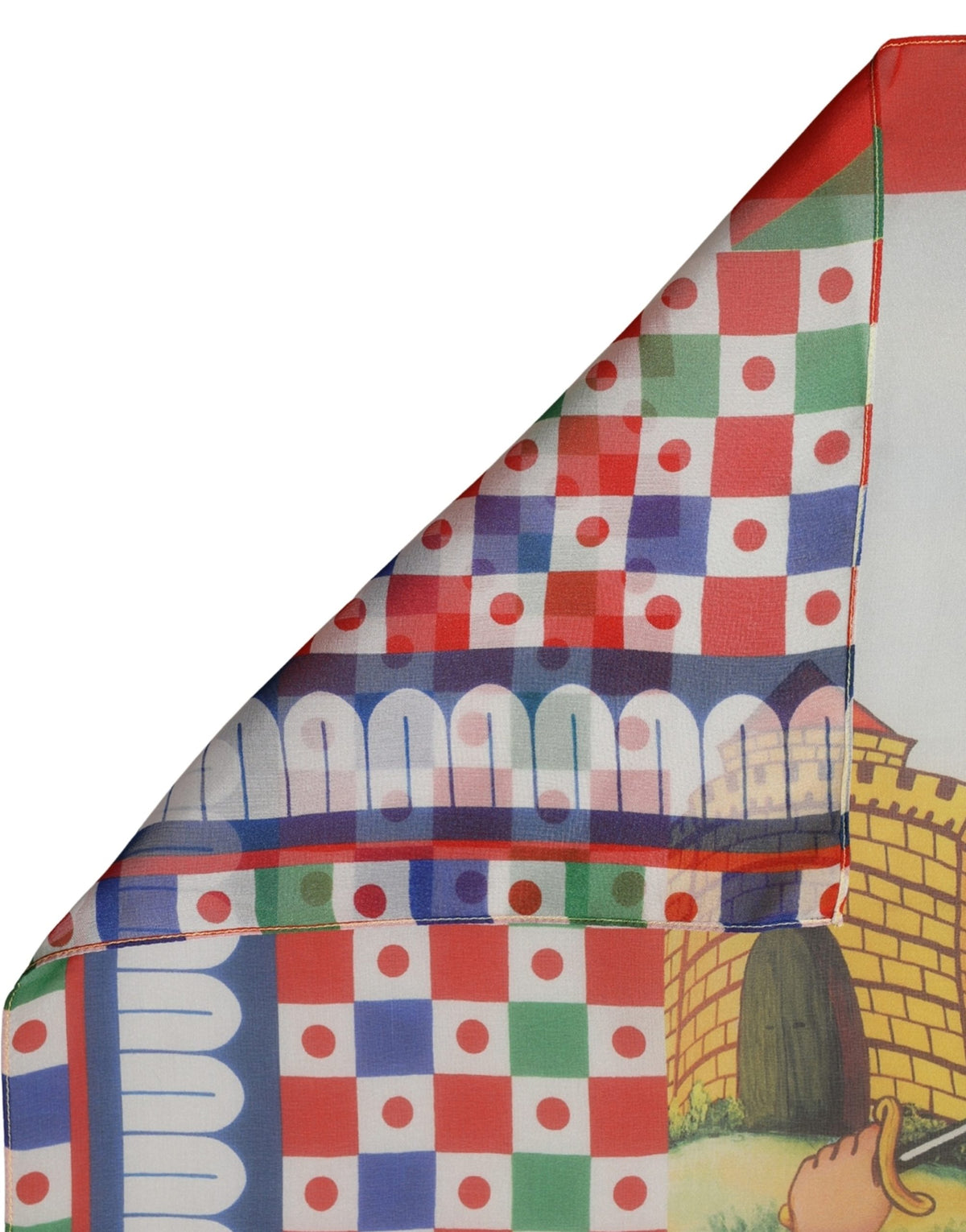 Multicolour Silk Scarf