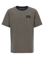 White and Black Cotton T-Shirt