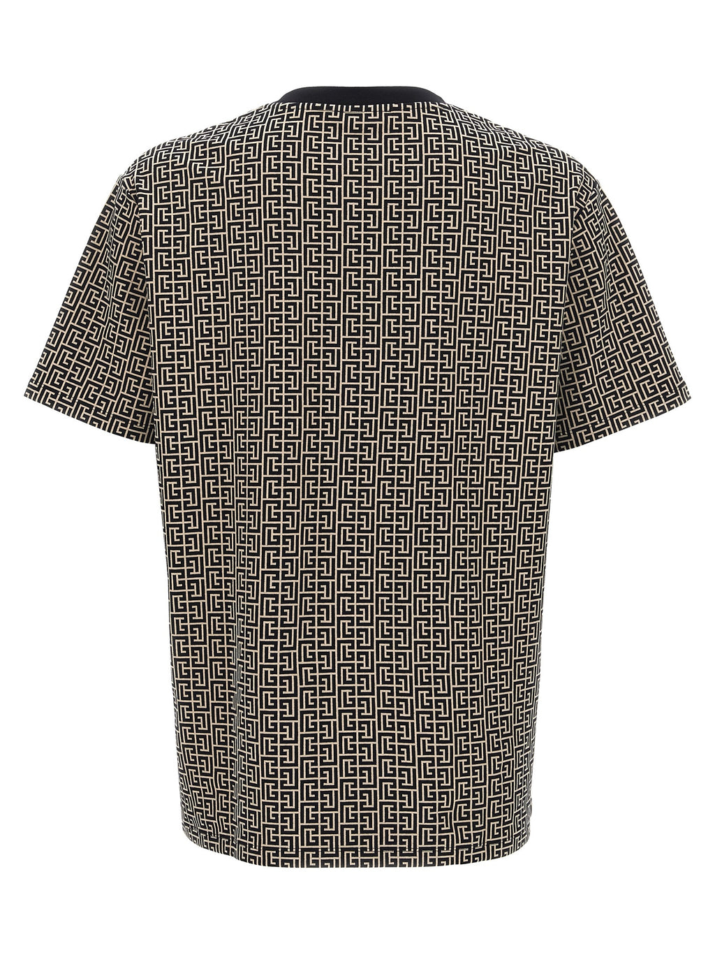 White and Black Cotton T-Shirt
