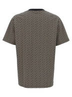 White and Black Cotton T-Shirt