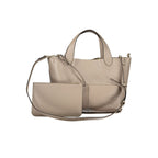 Grey Leather Handbag