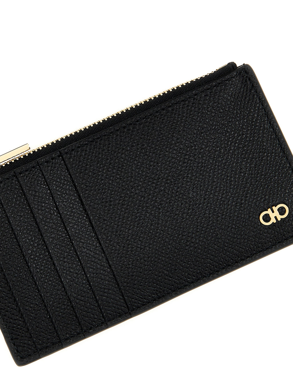 Gancini Card Holder – Black