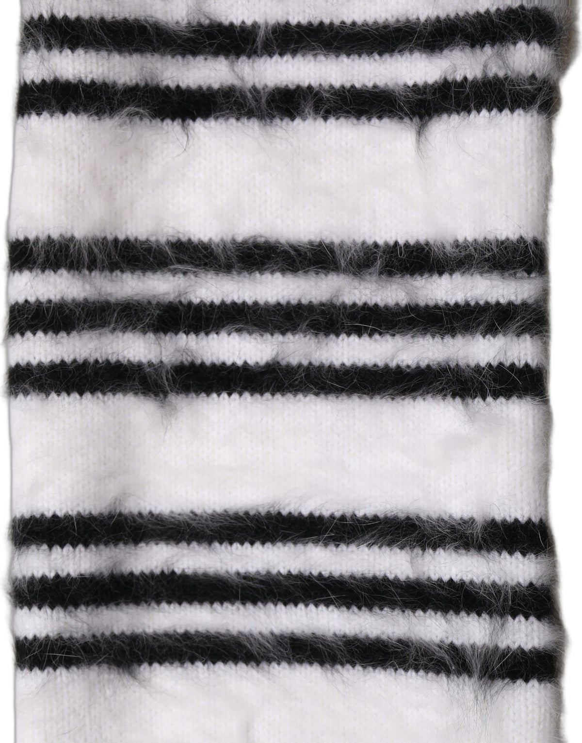 White and Black Scarf