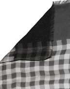 Black and White Silk Scarf