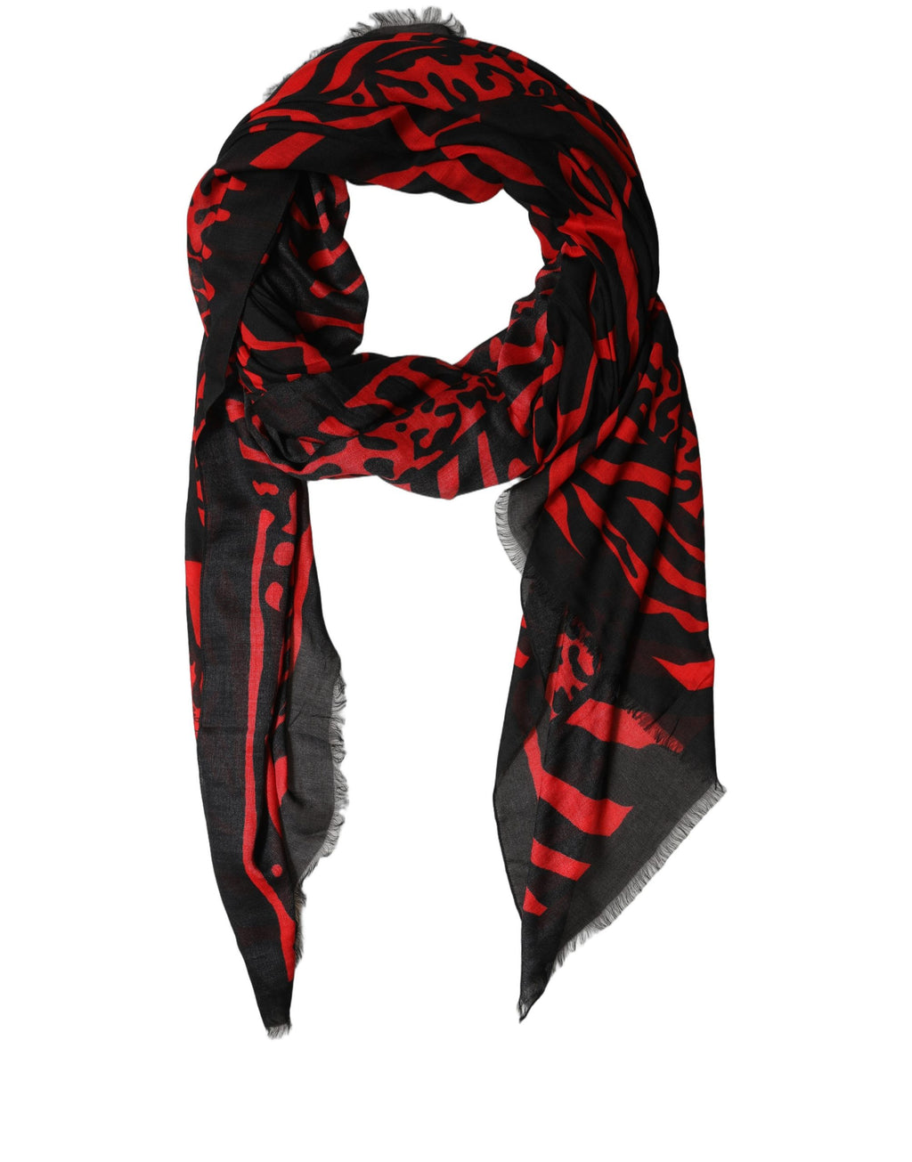 Black and Red Scarf