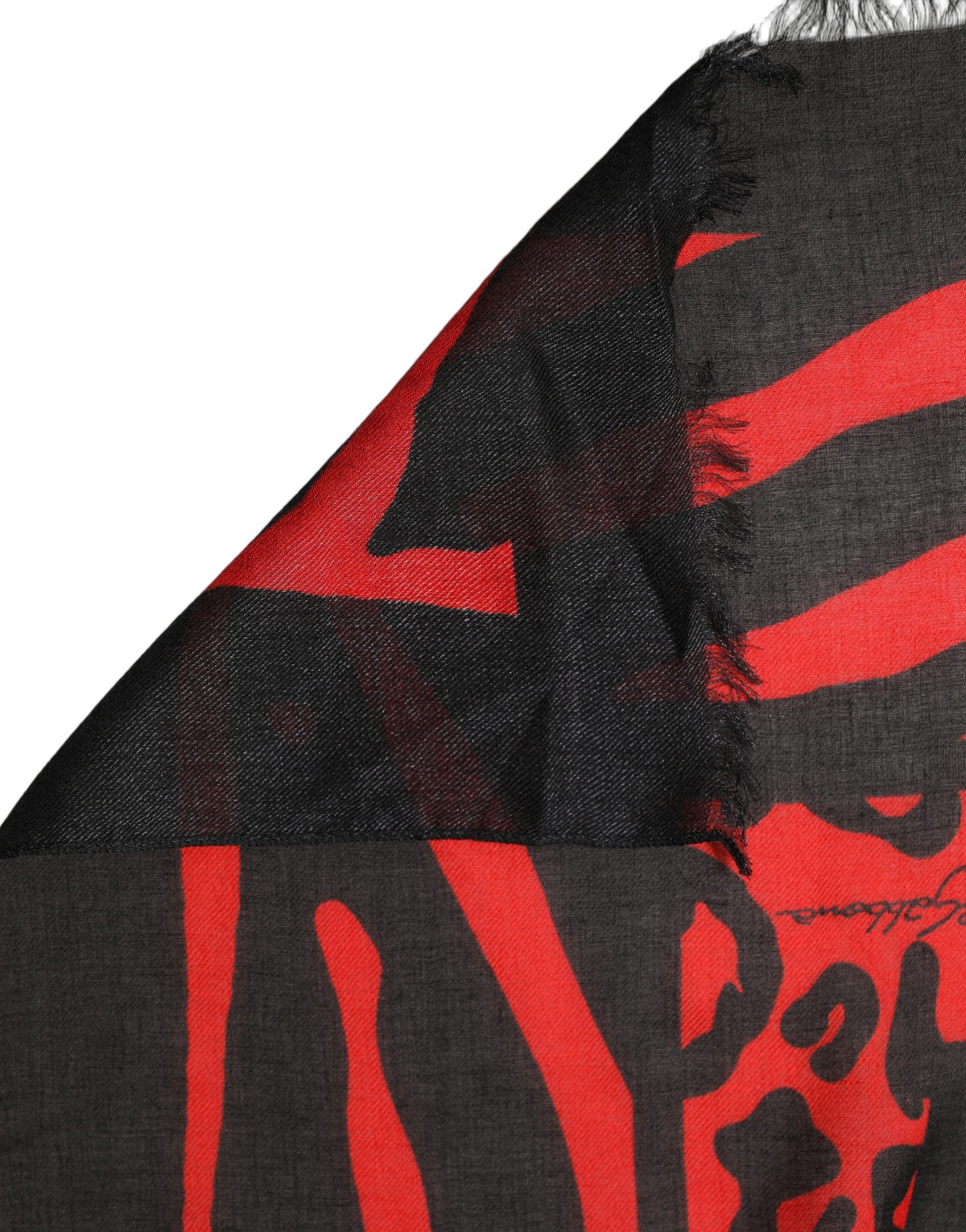 Black and Red Scarf