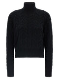 Black Wool Cardigan