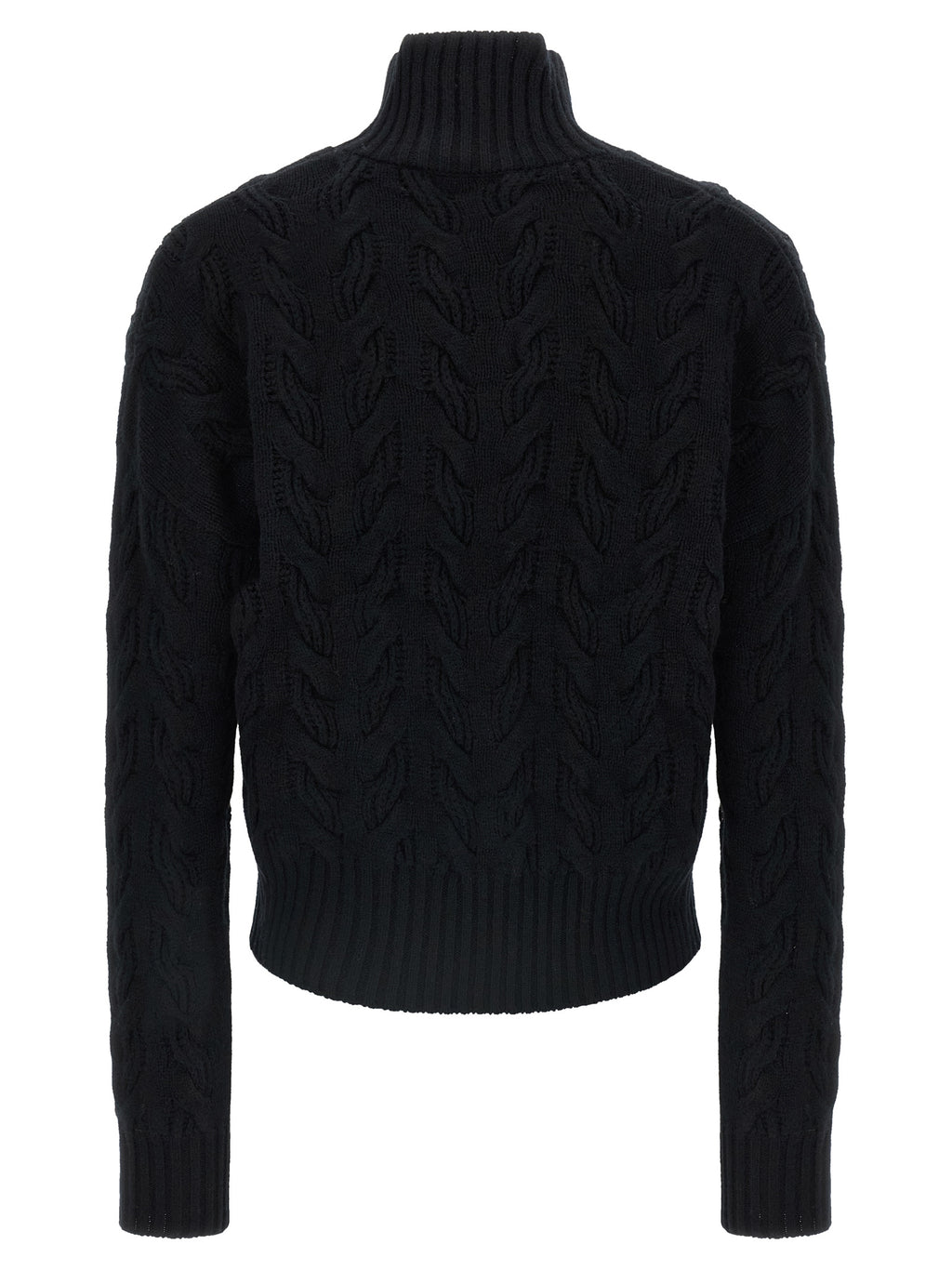 Black Wool Cardigan