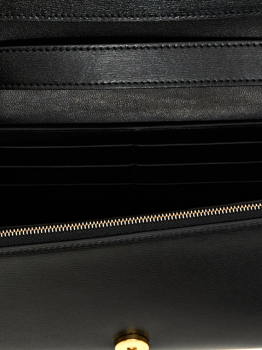 Black Leather Crossbody Bag