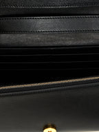 Black Leather Crossbody Bag