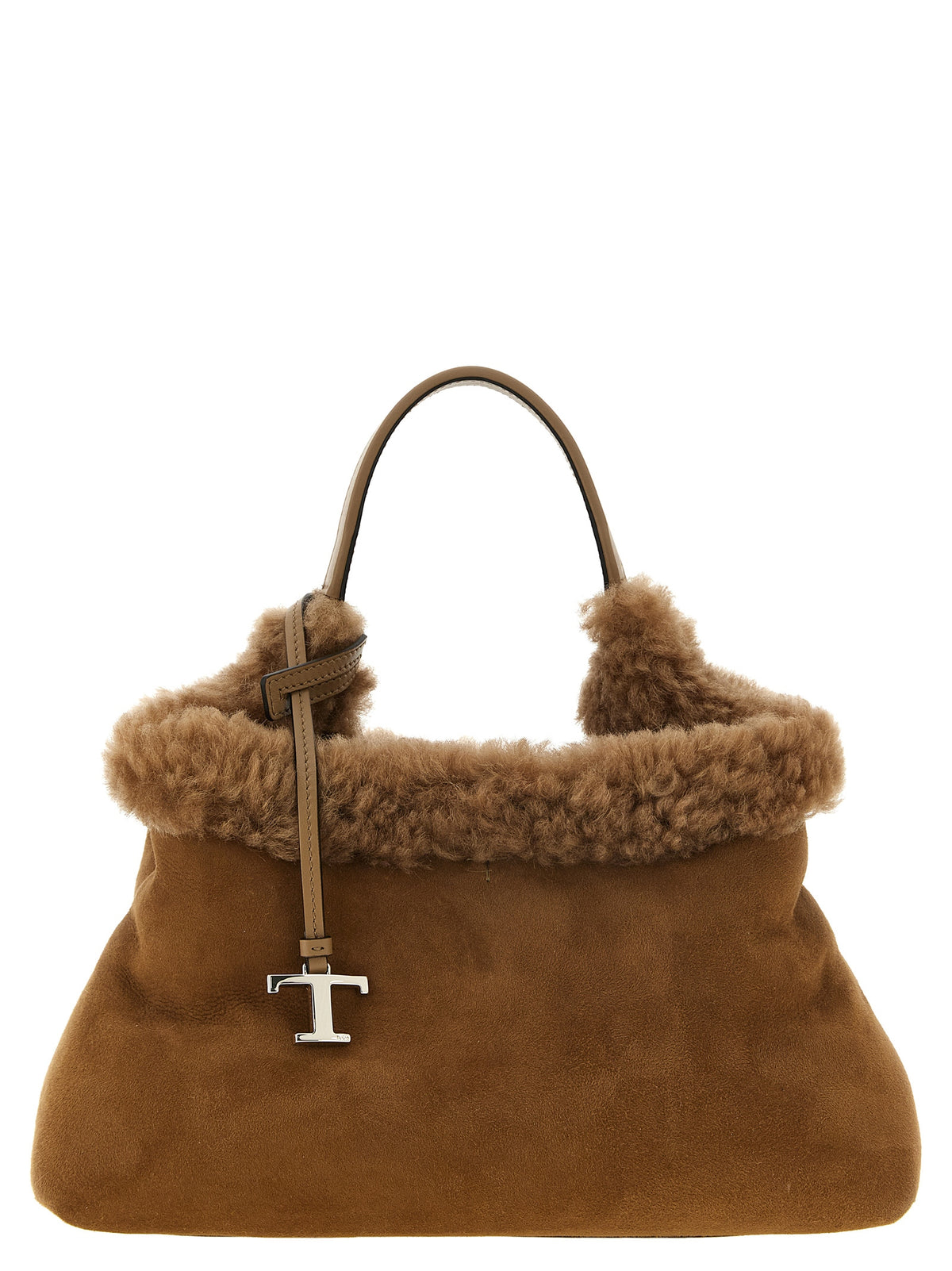 Brown Wool Handbag