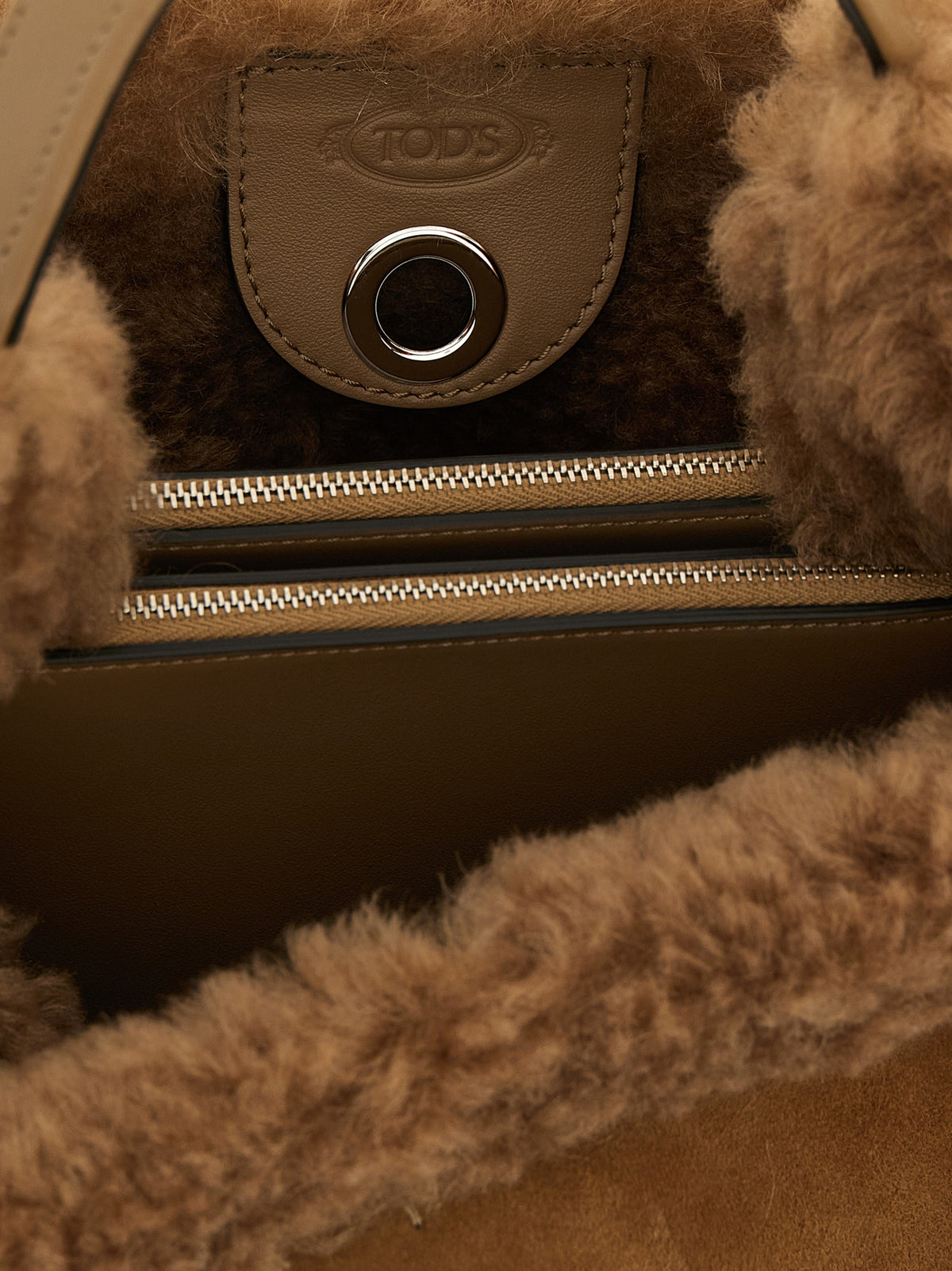 Brown Wool Handbag
