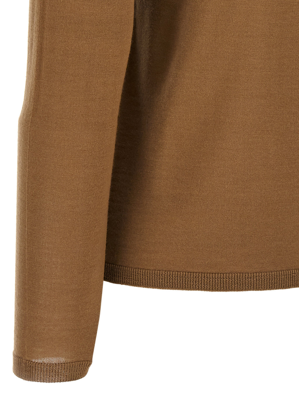 Beige Virgin Wool Sweater
