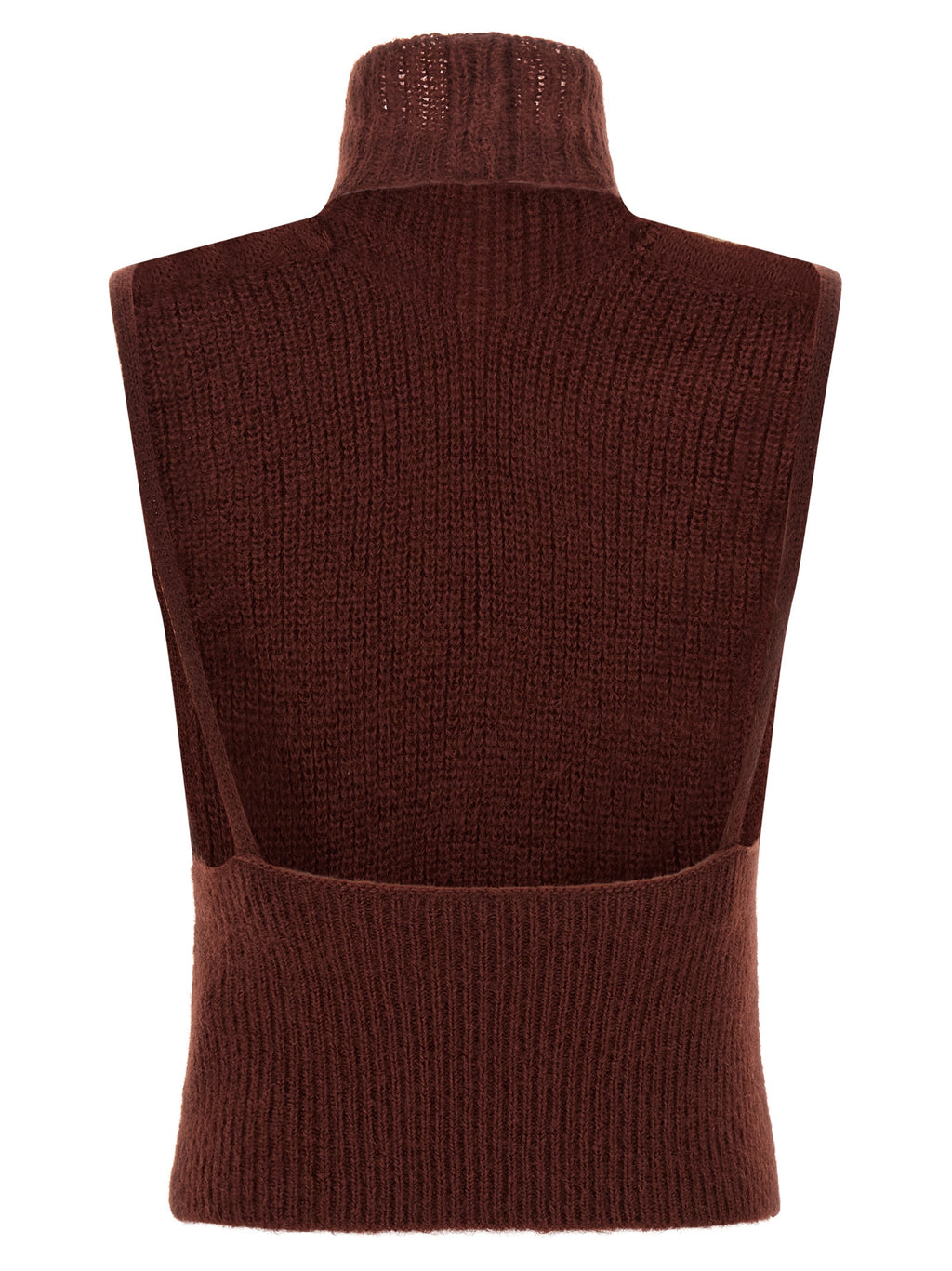 Burgundy Wool Cardigan