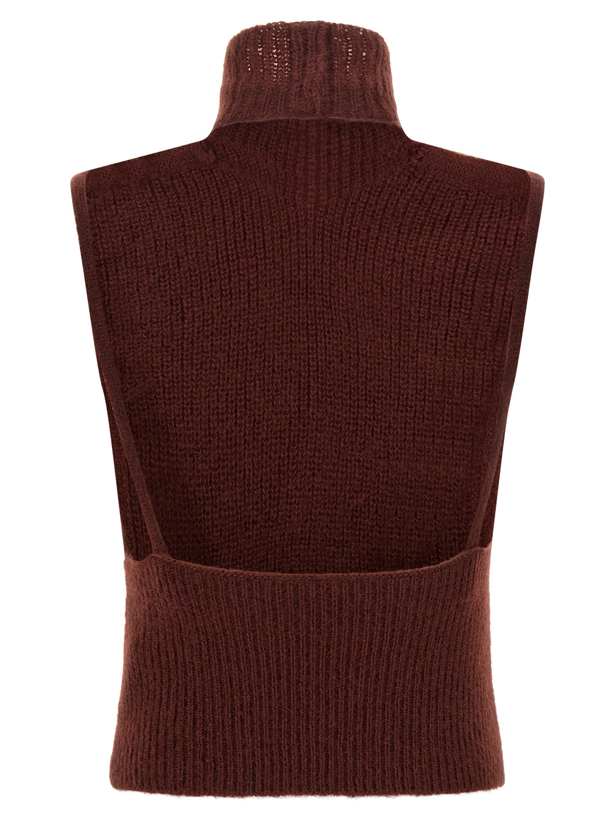 Burgundy Wool Cardigan