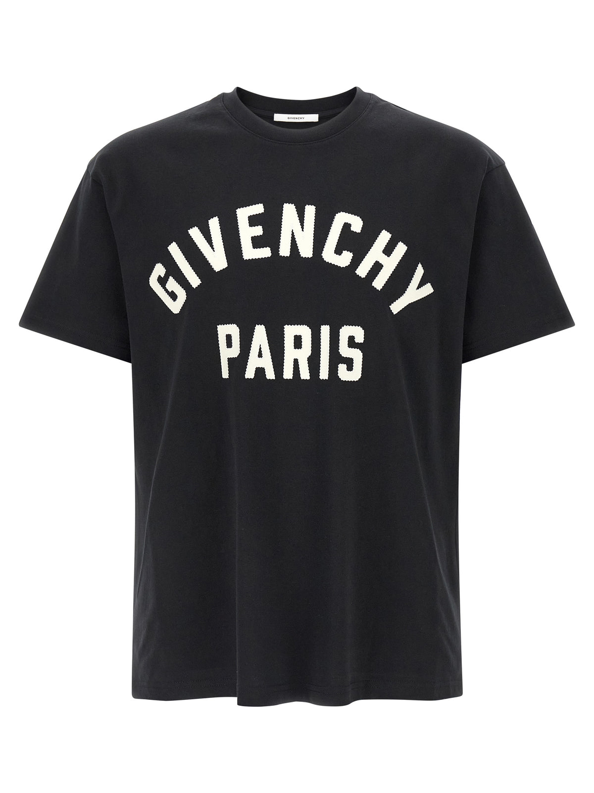 White and Black Cotton T-Shirt