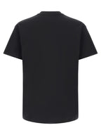 White and Black Cotton T-Shirt