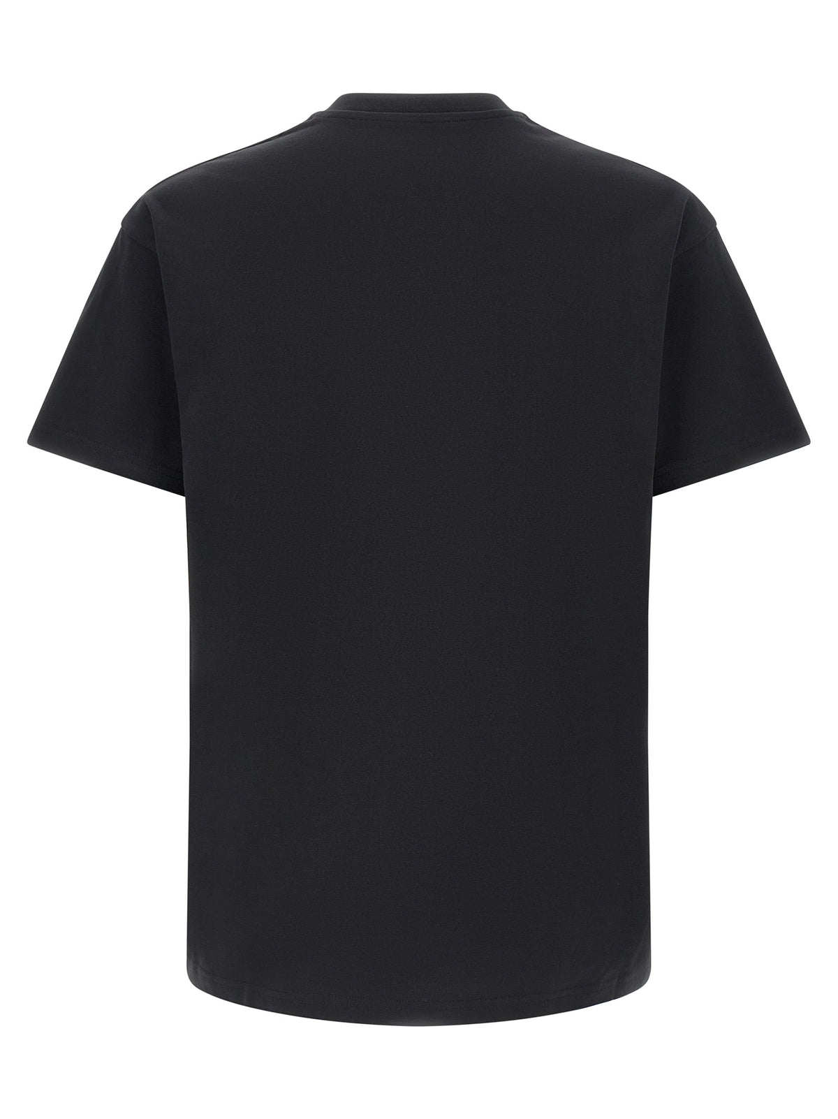 White and Black Cotton T-Shirt