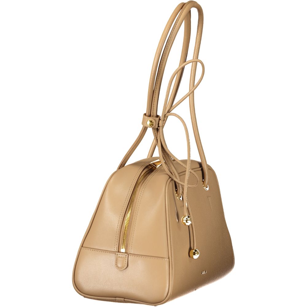 Beige Leather Handbag