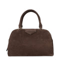 Brown Suede Handbag