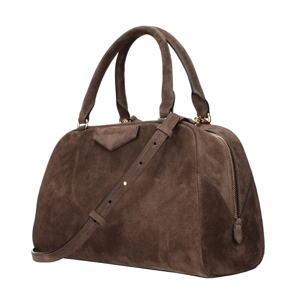 Brown Suede Handbag