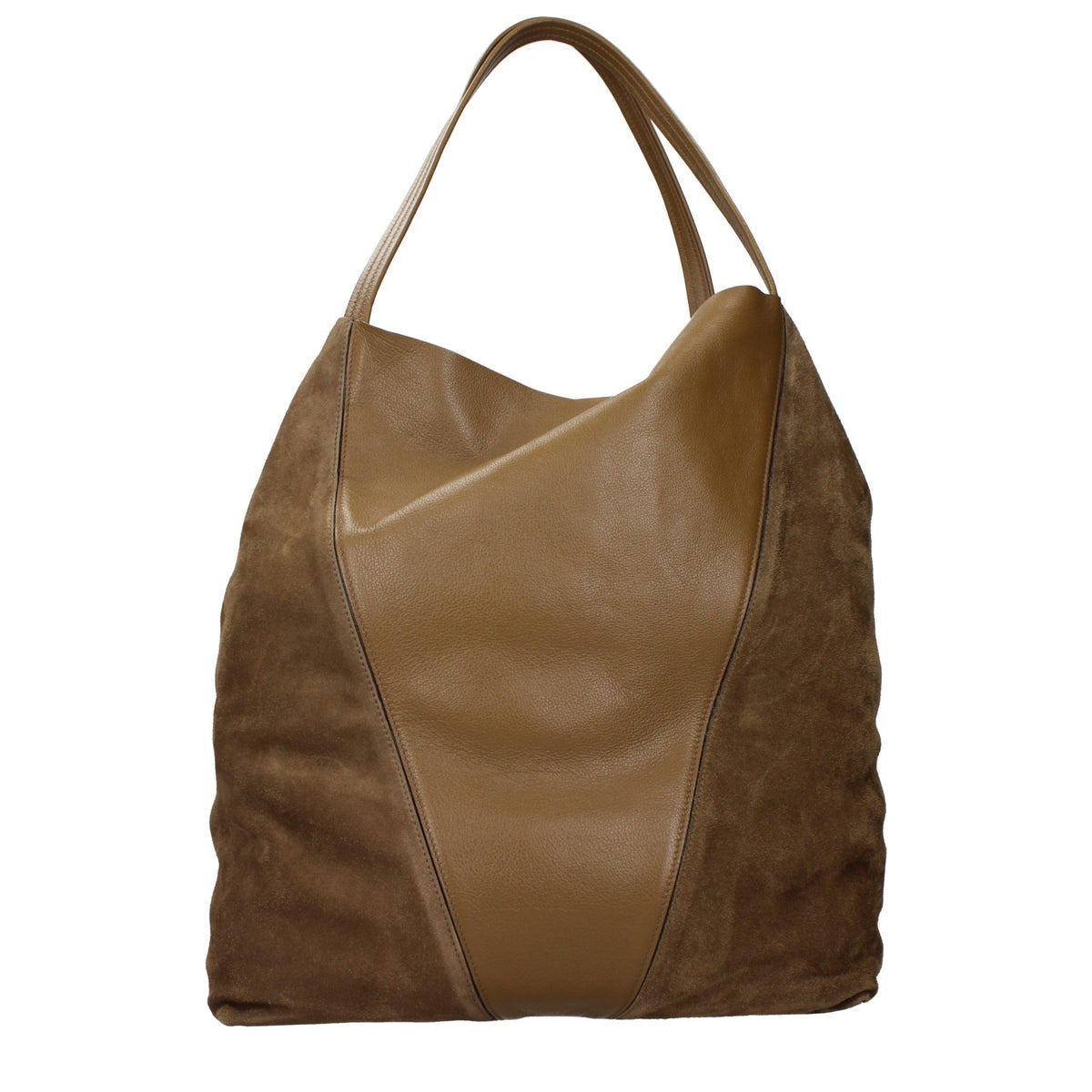 Brown Suede Shoulder Bag