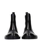 Black Leather Ankle Boots