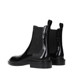 Black Leather Ankle Boots