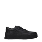Black Leather Sneakers