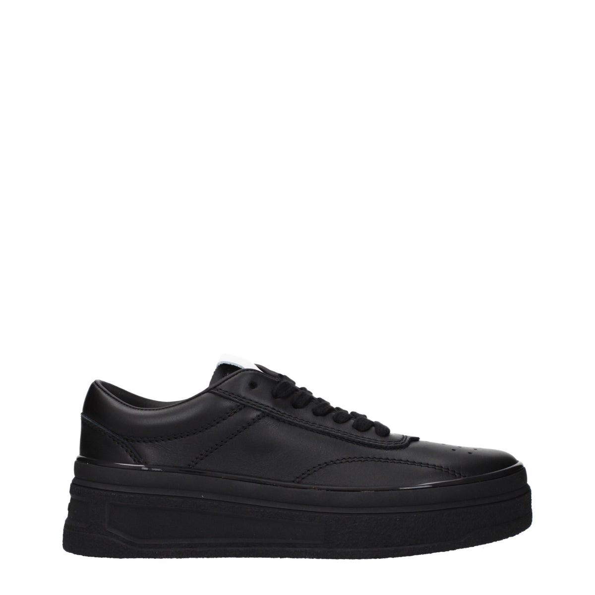 Black Leather Sneakers
